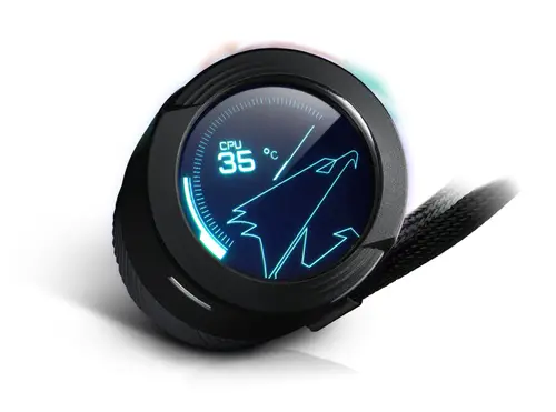 AORUS WATERFORCE X 240 sistema de refrigeración para ordenador Procesador Sistema de refrigeración líquida todo en uno 12 cm Negro - Imagen 3