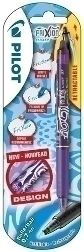 BOLIG.PILOT FRIXION BALL CLICKER VIOLETA - Pack de 12 unidades