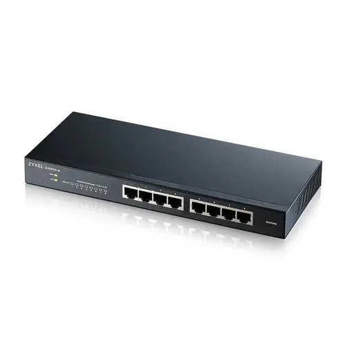GS1900-8 Gestionado L2 Gigabit Ethernet (10/100/1000) Negro - Imagen 1