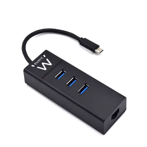 EW1141 base para portátil y replicador de puertos USB 3.2 Gen 1 (3.1 Gen 1) Type-C Negro - Imagen 2
