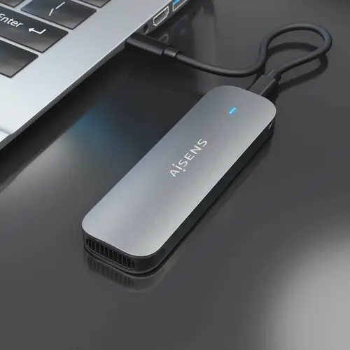 Caja Externa M.2 (NGFF) ASM2-006GRY SATA a USB3.1 Gen1, Gris - Imagen 4