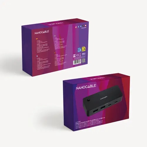 Switch Conmutador 2x USB 3.0 a 2xUSB-A 3.0 + 2x USB-C 3.0 - Imagen 7