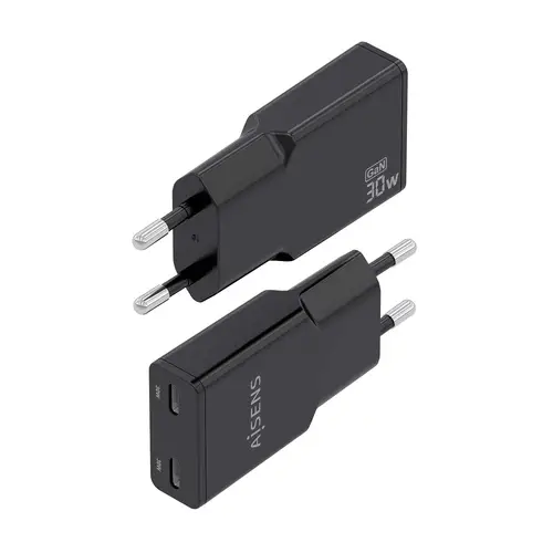 ASCH-30W2P049-BK cargador de dispositivo móvil Cámara digital, MP3, MP4, Teléfono móvil, Navegante, Portátil, Consola de juegos portátil, Smartphone, Tableta, Universal Negro Corriente alterna Carga rápida Interior - Imagen 3