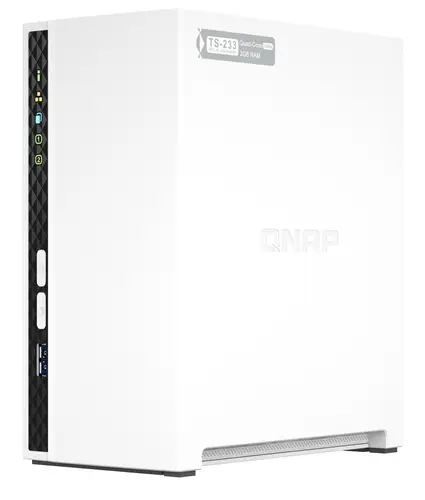 TS-233 servidor de almacenamiento NAS Torre ARM Cortex-A55 2 GB 0 TB QNAP QTS Blanco - Imagen 5