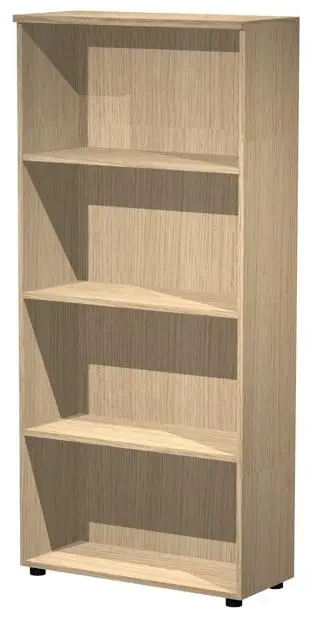 ARTEXPORT ESTANTERÍA ALTA PRESTO ABIERTA 3 ESTANTES 22MM CON TRASERA ROBLE