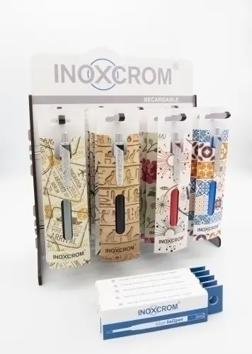 EXPOSITOR INOXCROM CANVAS SURTIDO 30