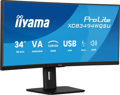 ProLite XCB3494WQSU-B1 pantalla para PC 86,4 cm (34") 3440 x 1440 Pixeles UltraWide Quad HD LED Negro - Imagen 4
