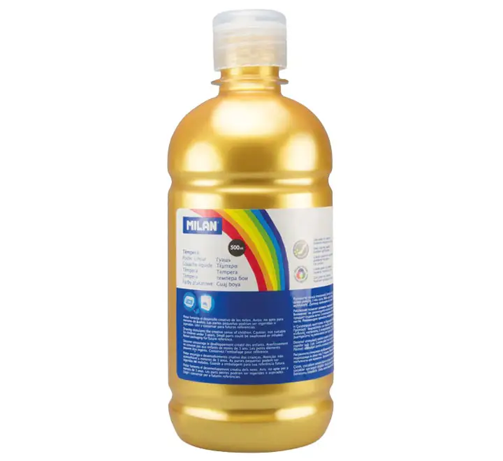 BOTELLA 500ML TEMPERA ORO MILAN 03692