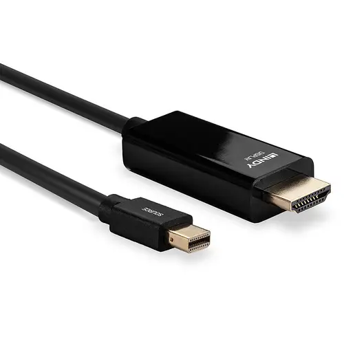 36926 adaptador de cable de vídeo 1 m HDMI tipo A (Estándar) Mini DisplayPort Negro - Imagen 3