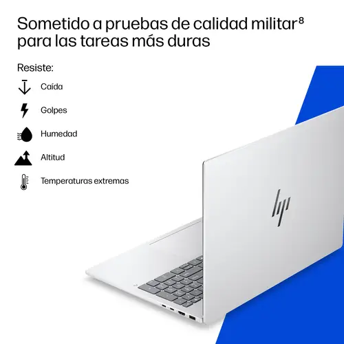 OmniBook 7 Laptop Next Gen AI 16-bh0007ns Copilot+ PC Intel Core Ultra 7 356H Portátil 40,6 cm (16") Pantalla táctil 2K 32 GB DDR5-SDRAM 1 TB SSD NVIDIA GeForce RTX 5050 Wi-Fi 7 (802.11be) Windows 11 Home Plata - Imagen 9