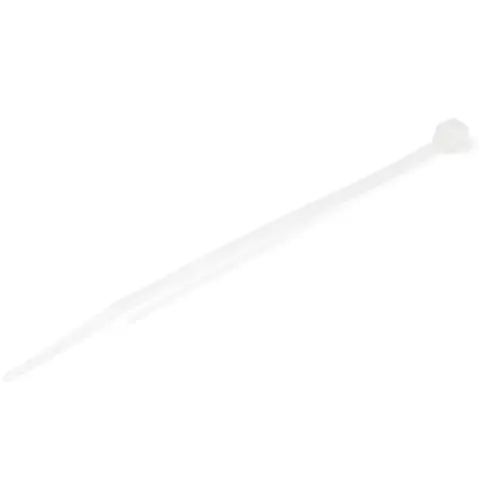Bridas Ataduras de 10cm para Cables - Ancho 2mm, Diámetro del Haz 22mm, 8kg de Resistencia, Ataduras de Cremallera de Nylon Autobloqueantes, UL 94V-2, Paquete de 100 - Blanco - Imagen 1