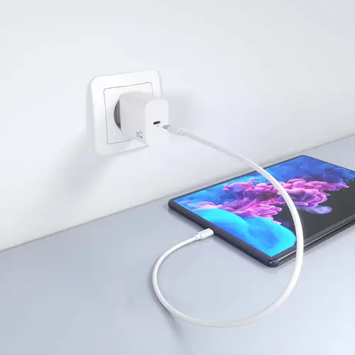Cargador GaN 30W, 1xUSB-C PD3.0, Blanco - Imagen 6