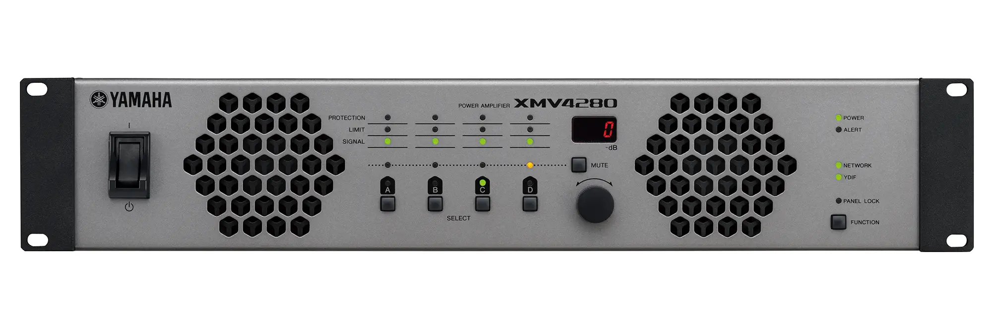 XMV4280 amplificador de audio Rendimiento/fase Negro, Gris