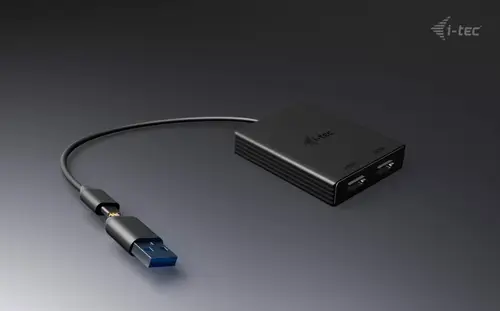 USB-A/USB-C Dual 4K/60 Hz DisplayPort Video Adapter - Imagen 2