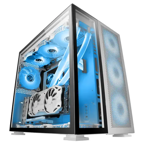MC-Nova, Torre Gaming Custom XXL E-ATX Aluminio, Doble Ventana Completa Cristal Templado, Estructura Modular Doble Cámara, USB-C - Imagen 1