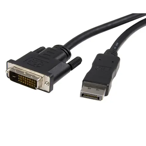 Cable de 1,8m DisplayPort a DVI - Cable Adaptador DisplayPort a DVI DVI-D Monoenlace de Vídeo 1080p - Cable de DP a DVI para monitor - Convertidor de DP 1.2 a DVI - Imagen 2