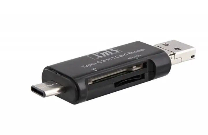 TCREAD3IN1 lector de tarjeta USB 3.2 Gen 1 (3.1 Gen 1) Type-C Negro