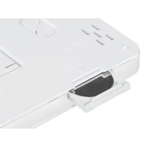 Termómetro e Higrómetro Digital (Control de humedad y temperatura de interiores, Almacenamiento de datos), Color Blanco - Imagen 4