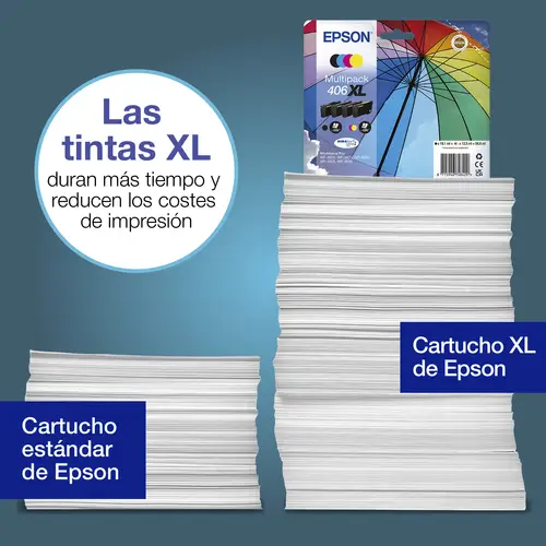 Multipack de tinta 4 colores DURABrite Ultra 406 Paraguas - Imagen 1