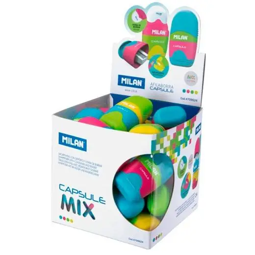 MILAN AFILABORRAS CAPSULE MIX - CUBO EXPOSITOR 24U-