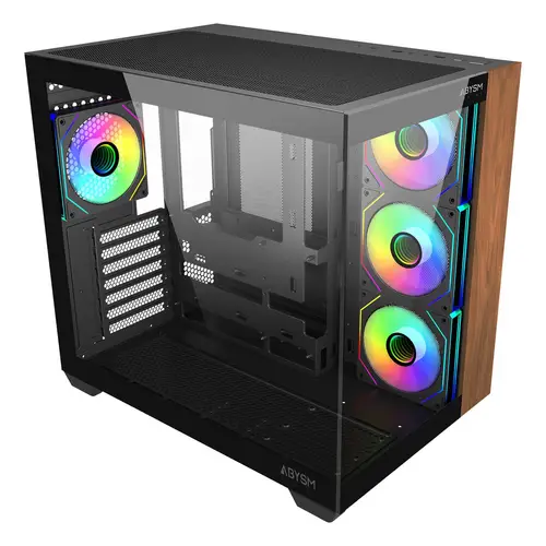 Caja ATX Danube Sava Nature 285B Black - Imagen 3