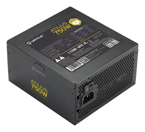 Fuente de Alimentación ATX Atilius 3.1 Black 750W Gold - Imagen 1
