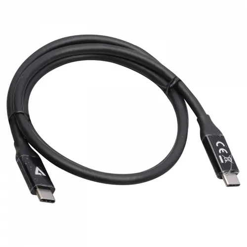 V7USB4-80CM cable USB 0,8 m USB C Negro - Imagen 2