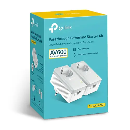 TL-PA4010P KIT V5 adaptador de red PowerLine 600 Mbit/s Ethernet Blanco 2 pieza(s) - Imagen 3