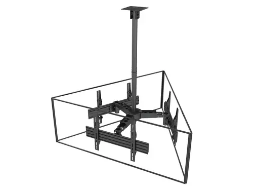 Soporte de TV de triple pantalla para montaje en techo de 37"-65 - Imagen 2