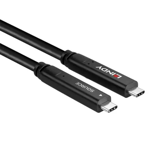 43333 cable USB USB 3.2 Gen 1 (3.1 Gen 1) 10 m USB C Negro - Imagen 3
