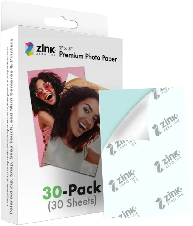 ZINKPZ2X330 papel fotográfico Multicolor Brillo