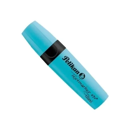 ROTUL.FLUOR PELIKAN 490  PASTEL AZUL - Pack de 10 unidades