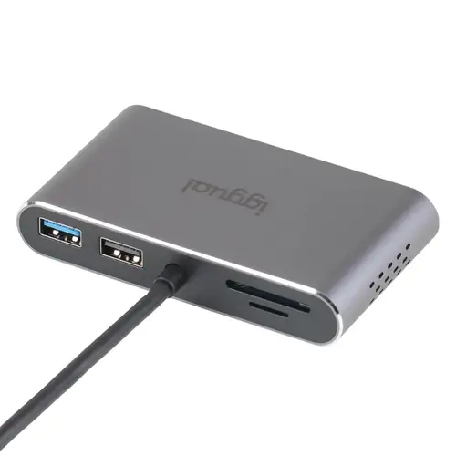 Hub C 8 en 1 2xHDMI 2xUSB 2xSD RJ45 PD100W - Imagen 2