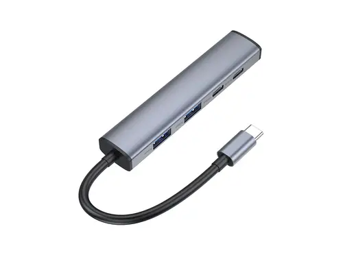 HUBBIES22G hub de interfaz USB 3.2 Gen 1 (3.1 Gen 1) Type-C 5000 Mbit/s Gris - Imagen 2