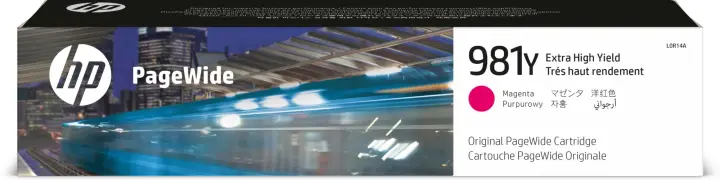 Cartucho original PageWide 981Y magenta de alto rendimiento