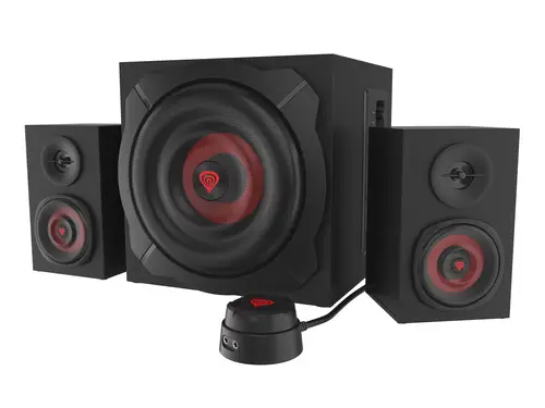 Helium 610BT conjunto de altavoces 60 W PC/ordenador portátil Negro, Rojo 2.1 canales De 2 vías 30 W Bluetooth - Imagen 1