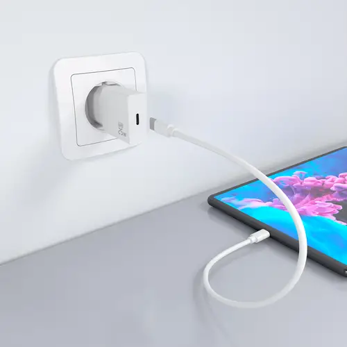 Cargador Ultra Delgado GaN 25W, 1xUSB-C PD3.0, Blanco - Imagen 5