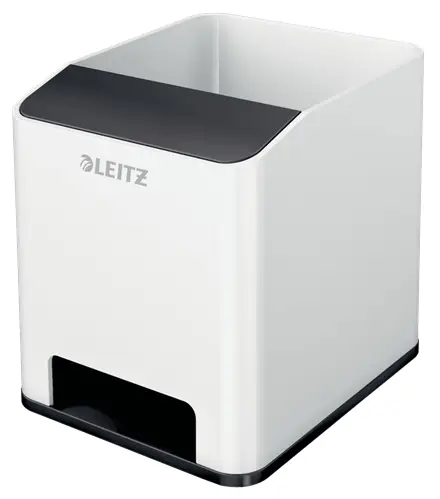 Desk Top Storage porta lápices Poliestireno Negro, Blanco