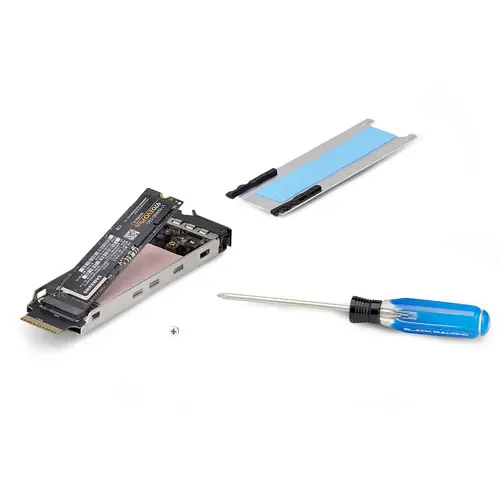 Tarjeta Rack Móvil de 2 Bahías para SSD NVMe M.2 a PCIe x8 - Requiere Bifurcación - Bahías de Intercambio en Caliente - Instalación sin Herramientas - Imagen 5