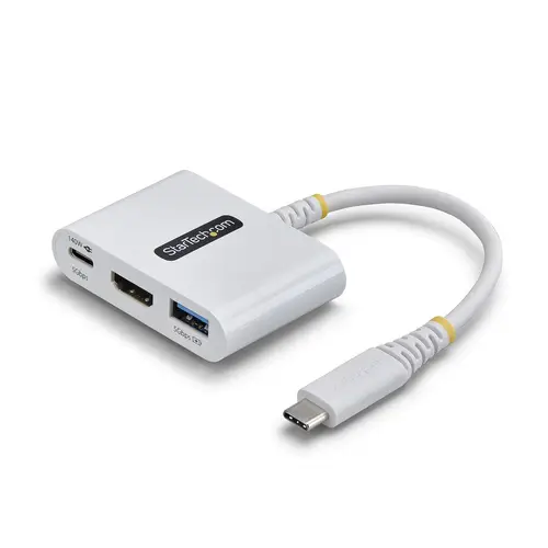 Dock Hub Multipuertos USB Tipo C a HDMI - Adaptador Multipuertos USB-C a HDMI - Carga de 140W - Hub Ladrón USB de 5Gbps - HDMI 4K60Hz - Para MacBook / Dell / Thinkpad / iPad - Blanco - Imagen 1