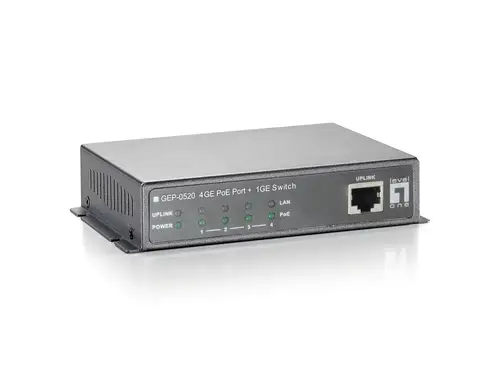 Switch Gigabit Ethernet PoE de 8 puertos, 61.6W, 802.3af PoE, 4 Puertos PoE - Imagen 1