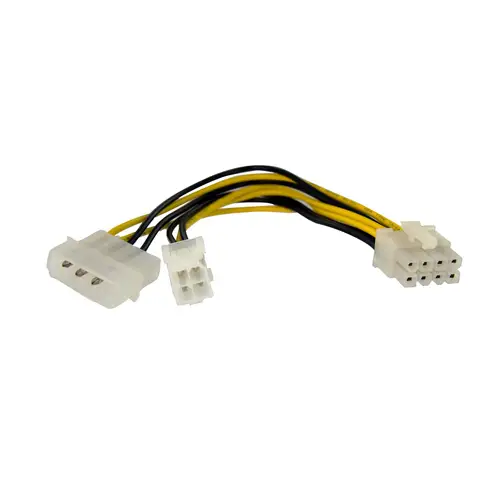 Adaptador de corriente EPS de 4 Pines a 8 Pines de 6 pulgadas con LP4 - H/M - Imagen 1