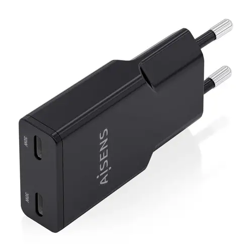ASCH-30W2P049-BK cargador de dispositivo móvil Cámara digital, MP3, MP4, Teléfono móvil, Navegante, Portátil, Consola de juegos portátil, Smartphone, Tableta, Universal Negro Corriente alterna Carga rápida Interior - Imagen 2