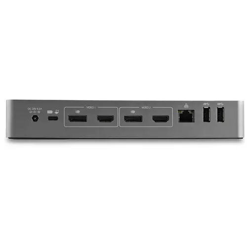 Docking Station Universal para Portátil - Replicador de Puertos Híbrido USB-C/-A - 2x HDMI y DP 4K - PD 100W - Mac / Windows / Chrome OS - Hub Ladrón de 4 Puertos USB - Ethernet - Imagen 5