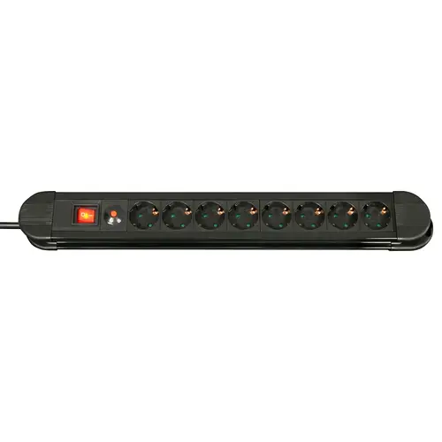 73104 base múltiple 8 salidas AC Interior Negro - Imagen 1