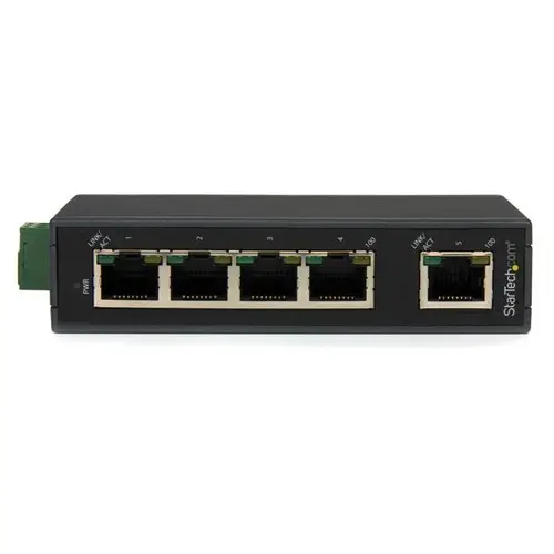 Switch Conmutador Industrial Ethernet de 5 Puertos RJ45 de Montaje en Carril DIN - Imagen 2