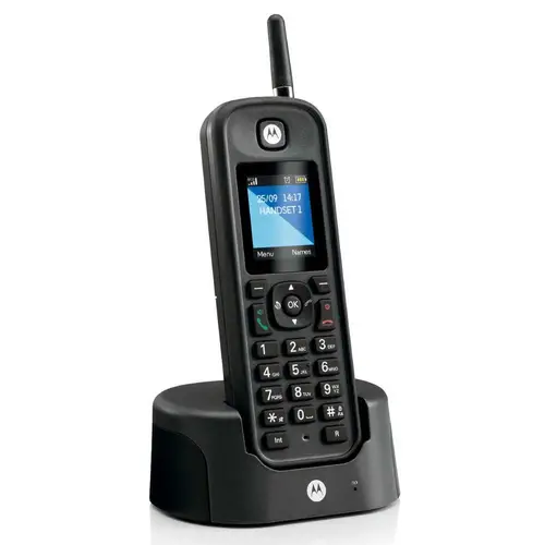 O201 Teléfono DECT Identificador de llamadas Negro - Imagen 1