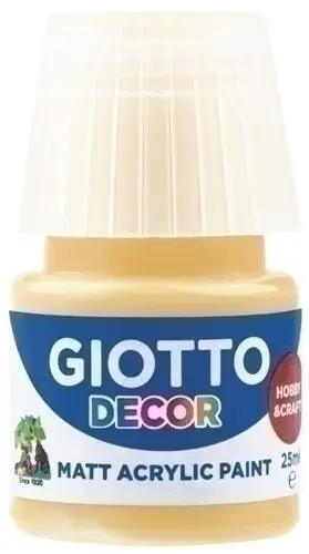 PINTURA ACRIL.GIOTTO 25 ml AMARILLO ORO - Pack de 6 unidades