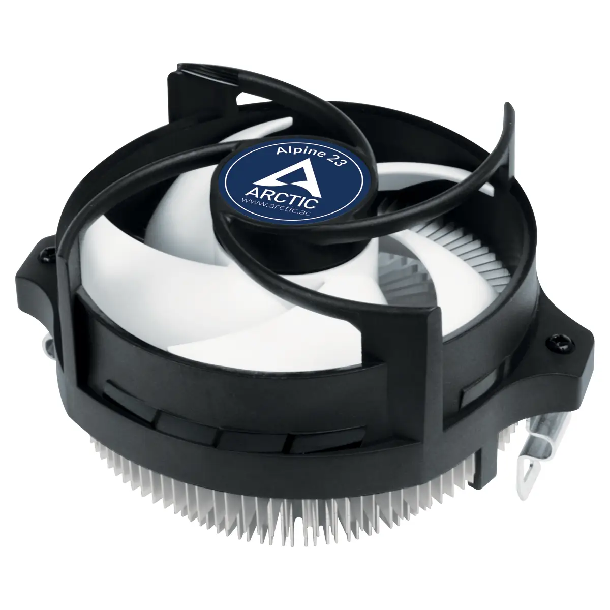 Alpine 23 - Compact AMD CPU-Cooler Procesador Refrigerador de aire 9 cm Aluminio, Negro 1 pieza(s)