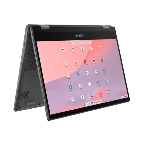 Chromebook CM14 Flip CL1402FM2A-EC0224 - Ordenador Portátil 14" Full HD (MediaTek Kompanio 520, 8GB RAM, 128GB eMMC, ARM Mali-G52 MC2, ChromeOS) Gris Gravidad - Teclado QWERTY español - Imagen 1